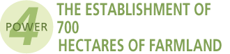 POWER4 THE ESTABLESHMENT OF 700 HECTARES OF FARMLAND
